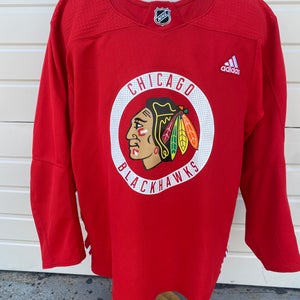 Chicago Blackhawks Pro Stock Adidas Red Practice Jersey 7378