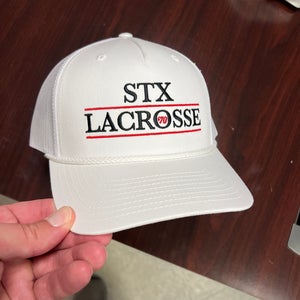 White Adult Unisex One Size Fits All STX Hat (New)