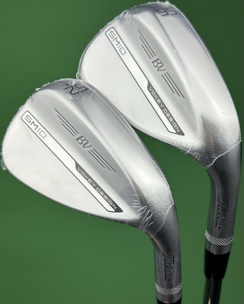 Titleist Vokey SM10 Tour Chrome Wedge Set 52-12*, 56-10* GW, SW Steel RH NEW!