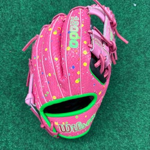 Pink Wilson A2000 1786 "Party Animals" RH Infield Baseball Glove 11.5" (New)