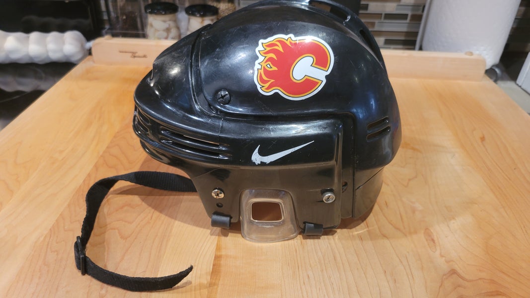 Original Full Size Theo Fleury Calgary Flames Nike 1998 Season Display Helmet #14