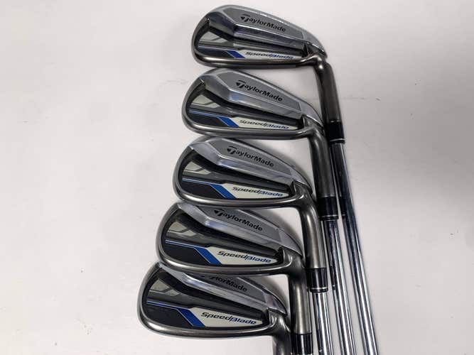 TaylorMade Speedblade Iron Set 6-PW VeloxT 95g Regular Steel Mens RH