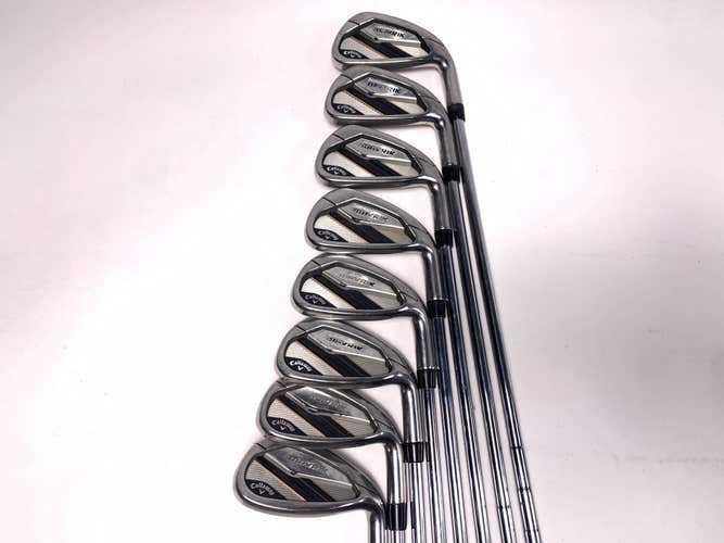 Callaway Mavrik Iron Set 4-PW+GW True Temper Elevate VSS 95g Stiff Steel Mens RH