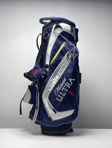 Callaway Michelob Ultra Stand Bag Blue 7-Way Divide Dual Strap Golf Bag