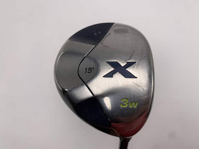 Callaway X 3 Fairway Wood 15* Senior Graphite Mens RH Midsize Grip