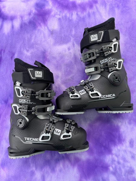 Mondo 23 & 23.5 Women's Tecnica Mach Sport HV 65 W All Mountain Ski Boots Soft Flex (Used)