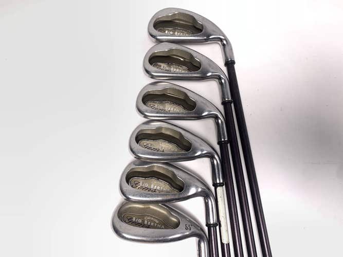 Callaway Big Bertha 2004 Iron Set 6-9+SW Big Bertha Gems 65i Ladies Graphite RH
