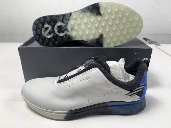 ECCO S-Three Waterproof Golf Shoes White Men's SZ 11-11.5 (102914 60356)