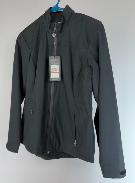 Callaway Weather Series Windbreaker Jacket Women's Size XS Caviar Black Full-Zip