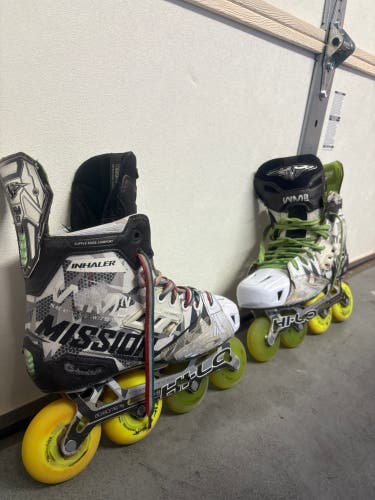 2021 Mission Hockey Skates Extra Wide Width Pro Stock 7.5 (Used)