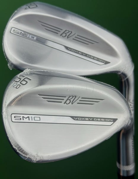 Titleist Vokey SM10 Tour Chrome Wedge Set 56-12*, 60-08* Steel RH NEW!