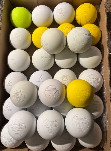 Lacrosse Balls- Assorted lot of 32 New and used balls