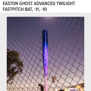 2026 Easton Ghost Advanced Twilight 33 drop 10 (New)