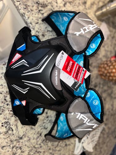 Large Youth Maverik Charger Shoulder Pads (New)