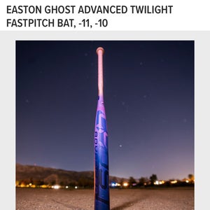 2026 Easton Ghost Advanced Twilight Composite Bat (-10) 23 oz 33" (New)