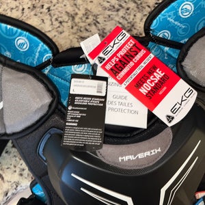 Large Youth Maverik Charger Shoulder Pads (New)