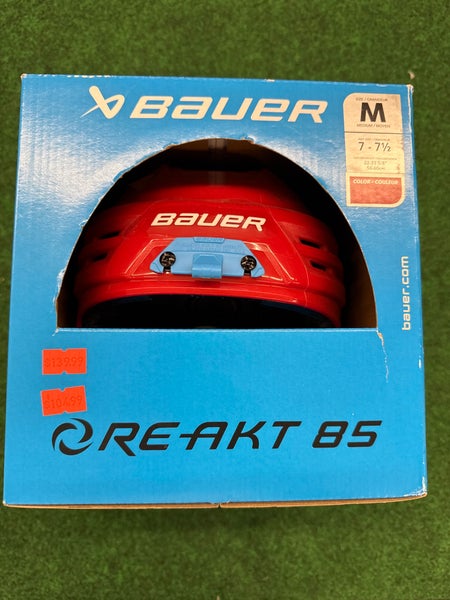 Red Bauer Re-Akt 85 Helmet (New) | Medium