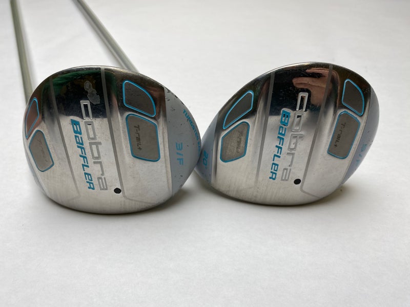 Cobra Baffler T Rail Womens 3&5 Fairway Wood Set 18* 20* Tour AD G 55g Ladies RH