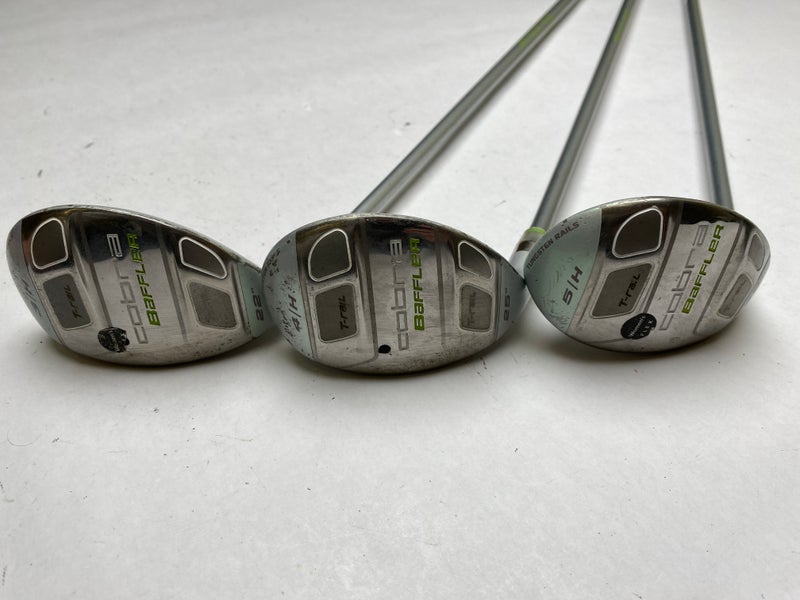 Cobra Baffler T Rail Womens Hybrid Set 3 4 5 22* 25* 28* 50g Ladies Graphite LH