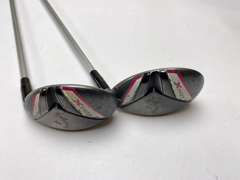 Callaway X Hot 19 Womens 4 & 5 Hybrid Set 22* 25* X Hot 50g Ladies Graphite RH