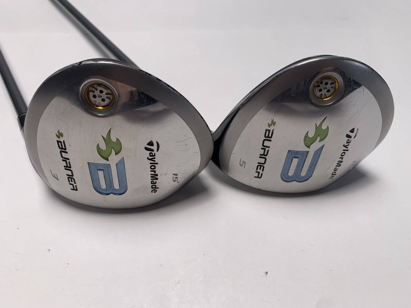 TaylorMade Burner 2008 3 & 5 Fairway Wood Set 15* 18* REAX 49g Ladies RH