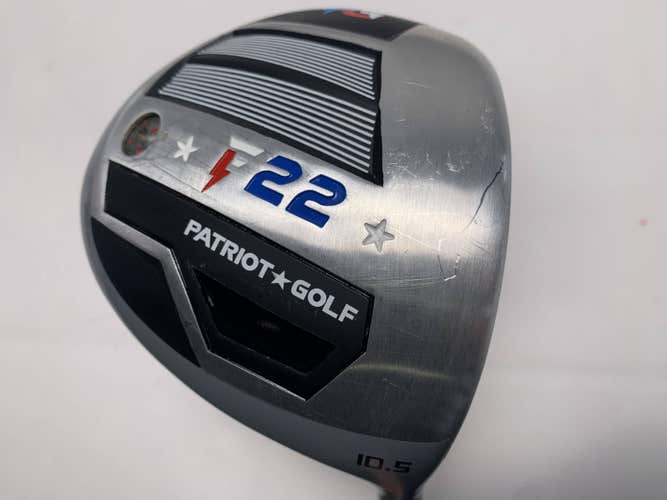 Patriot Golf F-22 Driver 10.5* AccuFlex Pro LD Stiff Graphite Mens RH