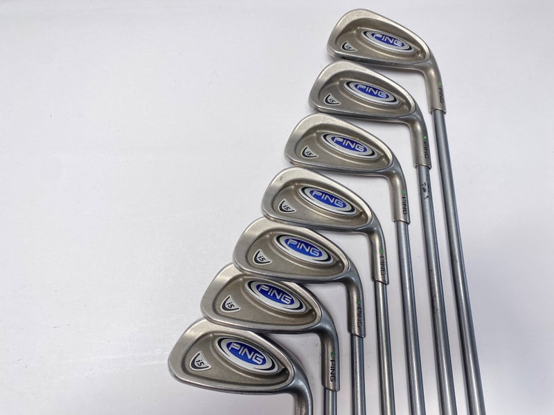 Ping i5 Iron Set 4-PW Green Dot 2* Up TFC 100 I Stiff Graphite Mens RH +1''