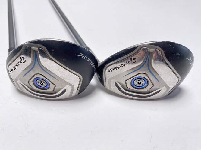 TaylorMade Jetspeed 5 & 6 Hybrid Set 25* 28* VeloxT 45g Ladies Graphite RH