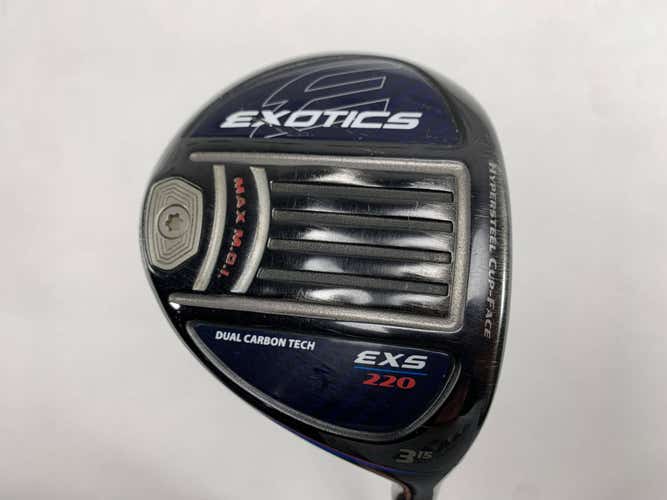 Tour Edge Exotics EXS 220 3 Fairway 15* HZRDUS Smoke Yellow 6.0 Stiff RH