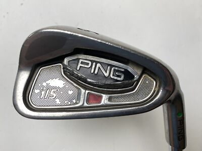 Ping i15 Single 6 Iron Green Dot 2* Up Regular Steel Mens RH Midsize Grip