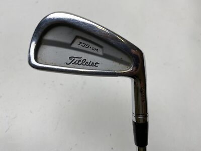 Titleist 735.CM Chrome Single 4 Iron TT DG S300 Stiff Steel Men RH Oversize Grip