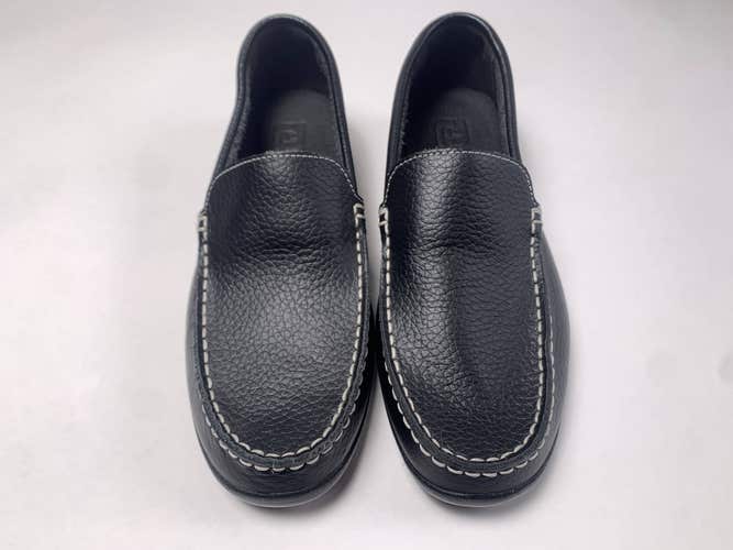 FootJoy Casuals Loafer Golf Shoes Black Men's SZ 8 (79072)
