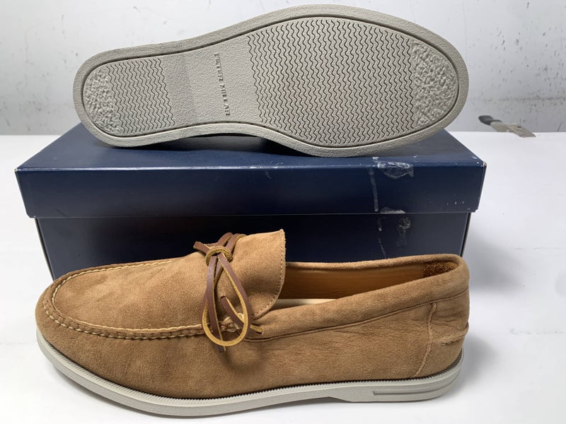 Peter Millar Excursionist Boat Shoe Casual Shoes Brown Men's SZ 11 (MF24XF20)