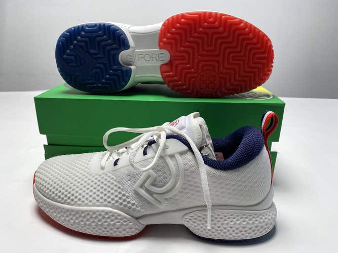 G/Fore QRT1 Pickleball Shoes White Men's SZ 8.5 (G4MS23EF101)