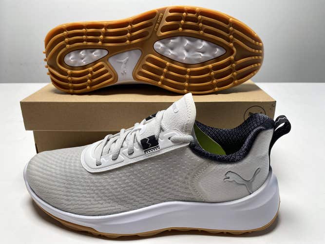 Puma Fusion Crush Sport Waterproof Golf Shoes Gray Men's SZ 9 (379204 06)