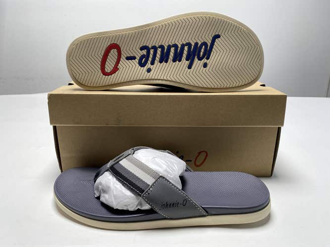 Johnnie-O Boardwalk Sandal Shoes Gray Men's SZ 9 (JMFW1060)