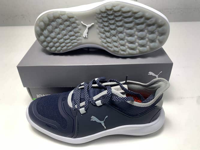 Puma Ignite Fasten8 Waterproof Golf Shoes Blue Women's SZ 6.5 (194241 02)