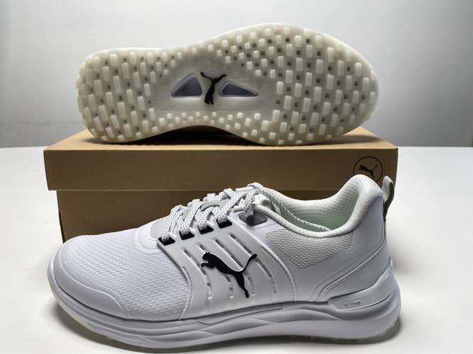 Puma Ignite Elevate 2 Waterproof Golf Shoes White Men's SZ 9 (310243 07)