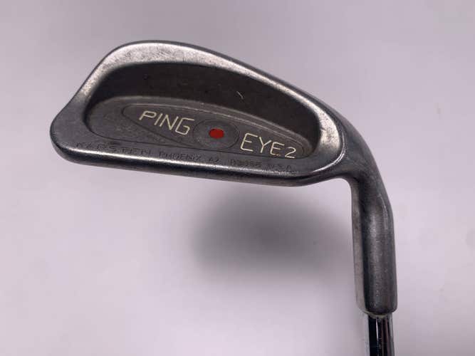 Ping Eye 2 Single 9 Iron Red Dot 1* Flat Karsten ZZ-Lite Regular Steel Mens RH