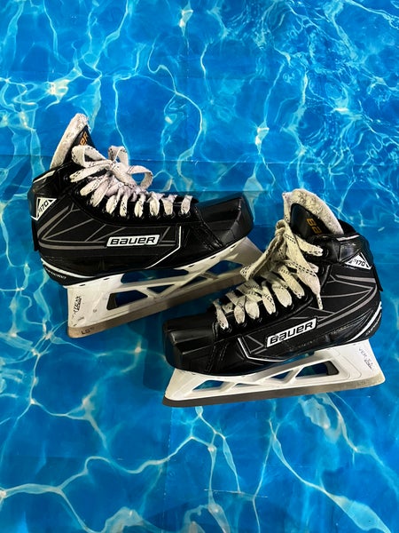 Intermediate Bauer Supreme S170 Hockey Goalie Skates Regular Width Size 4 (Used)