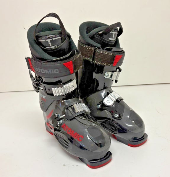 Atomic LIVEFIT 100 Alpine Ski Boots Silver T1 Liners MDP 26.5 US Men's 8.5 GREAT