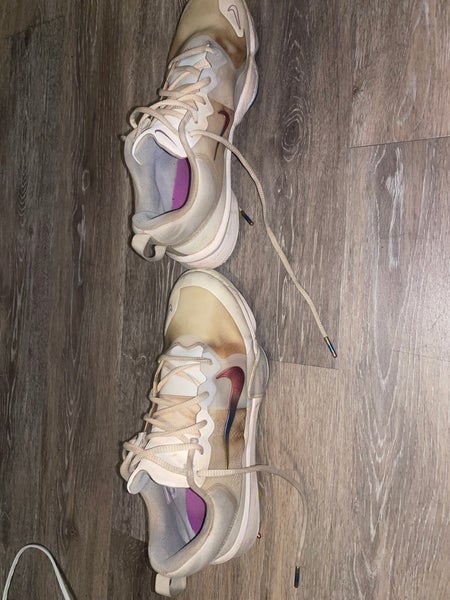 White Men's Size M 10.0 (W 11.0) Adult Nike Trout Low Top Metal (Used)