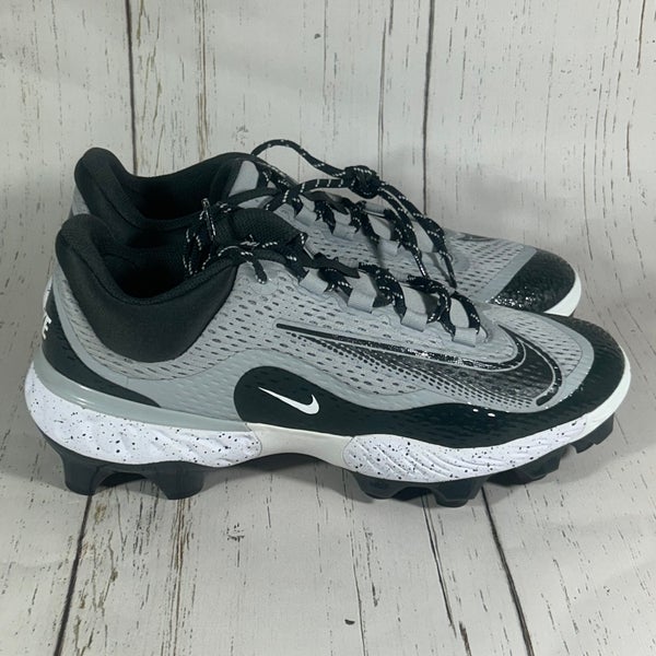 Nike Alpha Huarache Elite 4 Low MCS Baseball Cleats Gray Size 12 FD6221-002