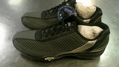 Used Callaway CHEV SERIES Mens Golf Shoes Black Senior 9.5 11868-S000066513