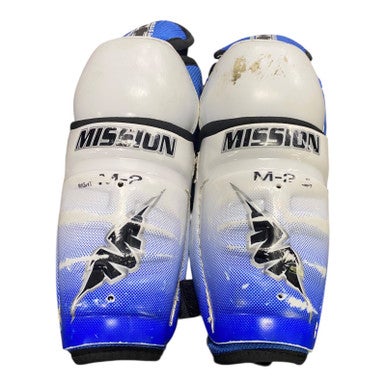 Used Mission M-2 Youth Shin Guards White 8" 11375-S000364979
