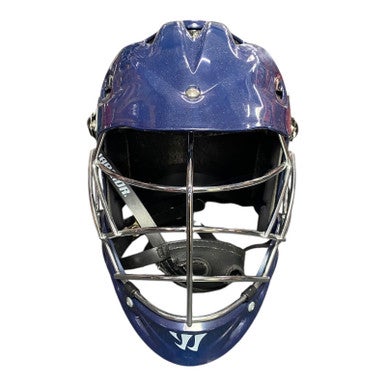 Used Warrior TII Lacrosse Helmet Navy Blue One Size 11375-S000366595