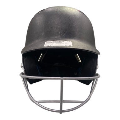 Used Easton BLACK SOFTBALL Batting Helmet w/Mask Black S/M 11375-S000369158