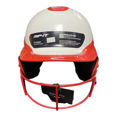 Used RIP-IT Batting Helmet w/Mask Red M/L 11375-S000369466