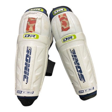 Used DR SONIC Youth Shin Guards White 8" 11375-S000367095