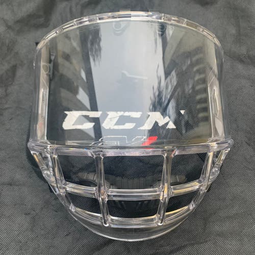 CCM FV1 Senior Clear Full Face Mask/Shield/Bubble/Fish Bowl with Hardware  *Read Full Description*